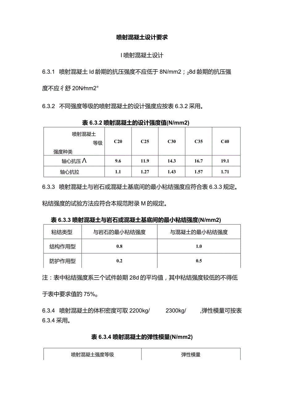 喷射混凝土设计要求.docx_第1页