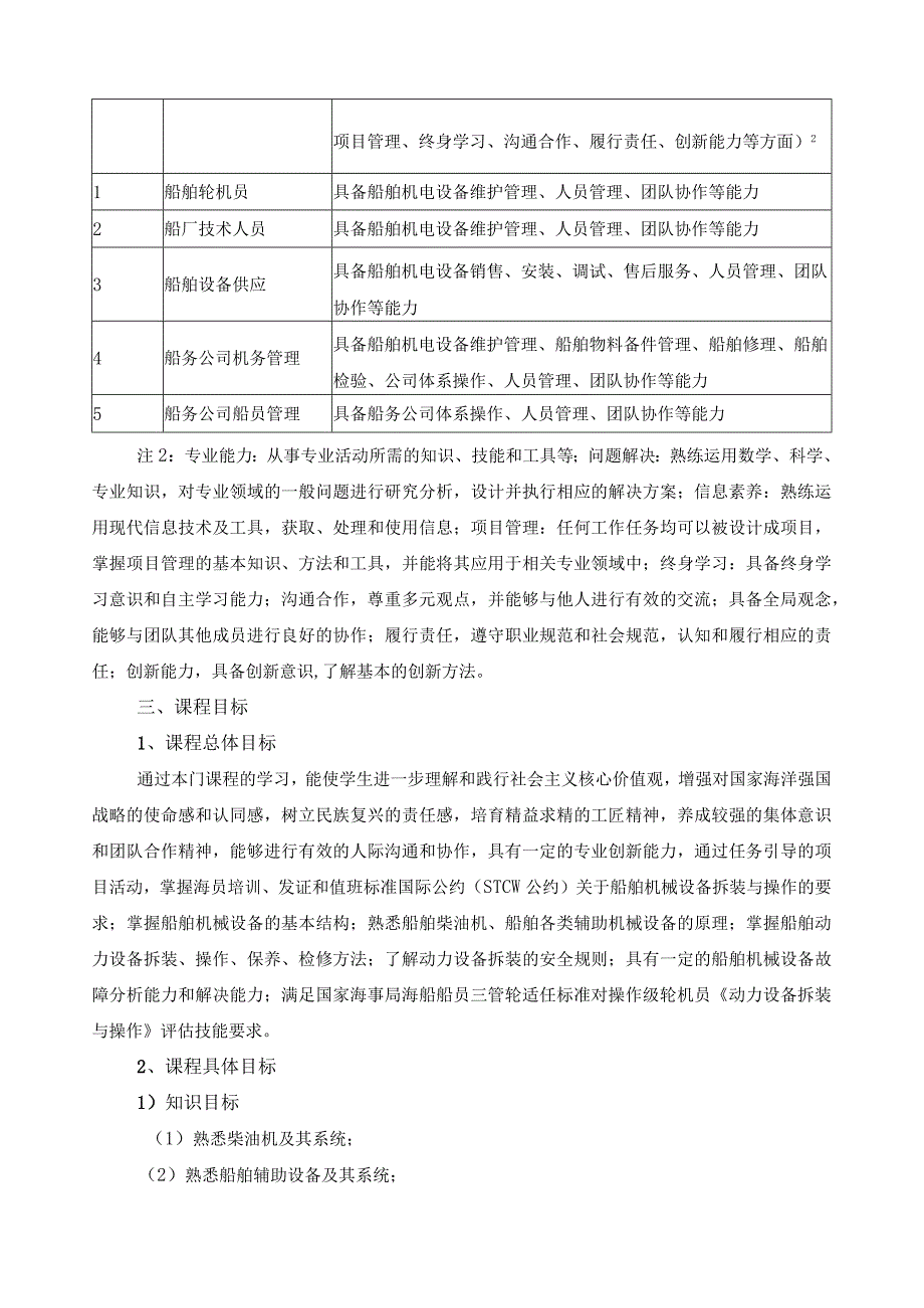 《动力装置拆装与操作》课程标准.docx_第2页