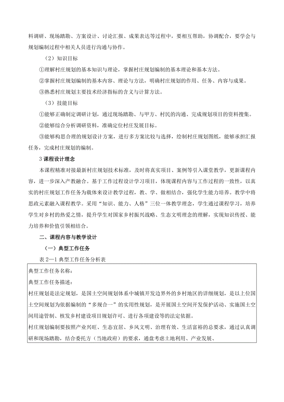 《村庄规划》课程标准.docx_第2页