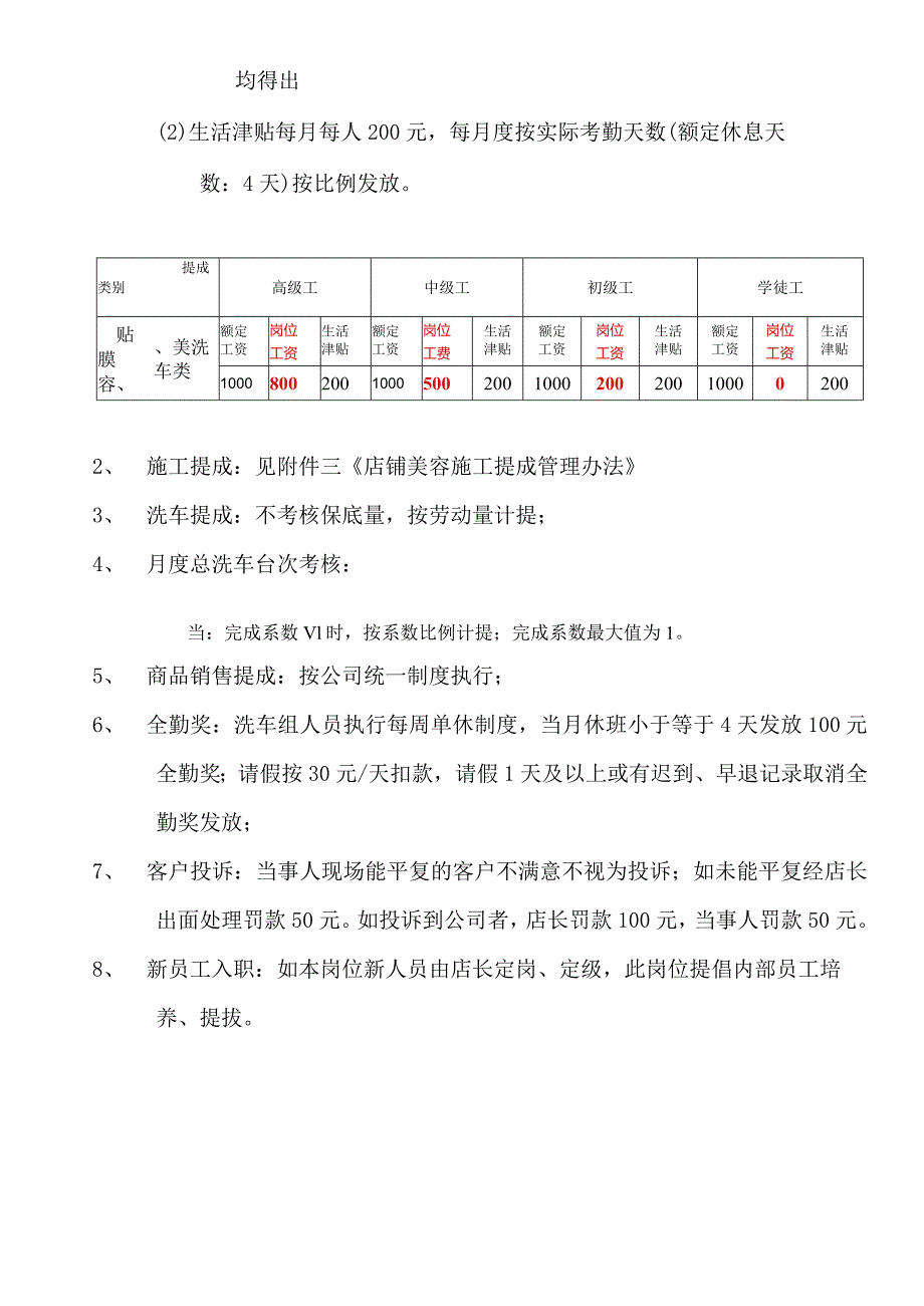 汽车美容店美容技师学徒工薪资制度.docx_第3页