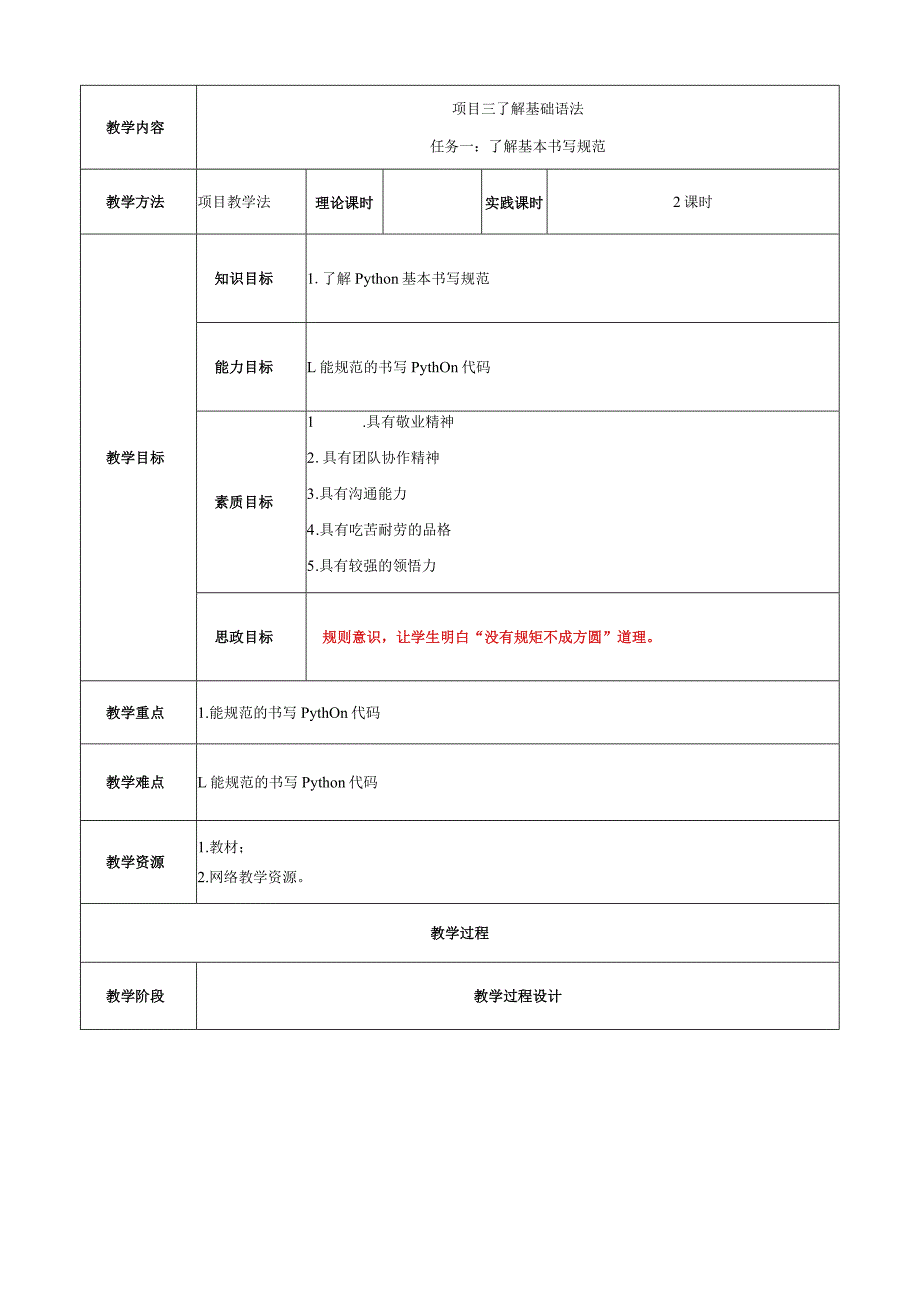 大数据技术在财务中的应用 教案 项目三 了解基础语法.docx_第1页