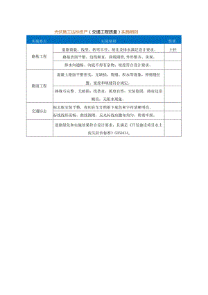 光伏施工达标投产（交通工程质量）实施细则.docx