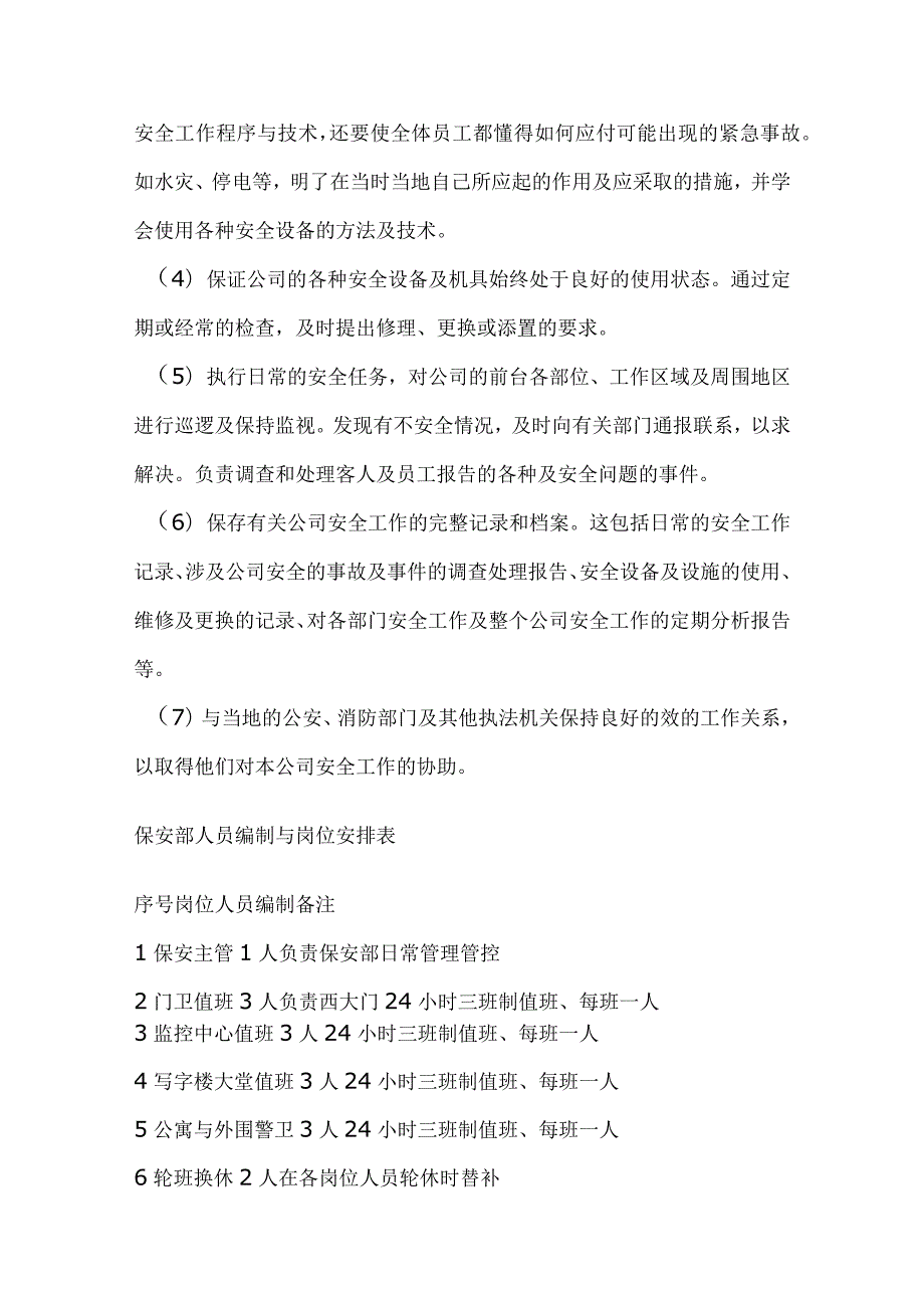 XX投资广场物业管理保安部运作程序(doc 54).docx_第2页