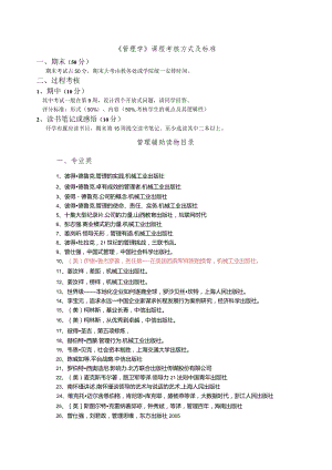 2015.3《管理学》课程考核方式及标准.docx