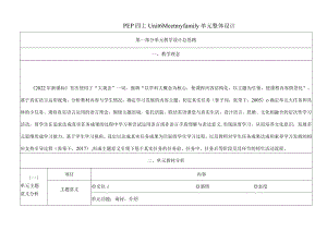 人教PEP四上大单元教学设计Unit 6 Meet my family Part A Let’s talk.docx