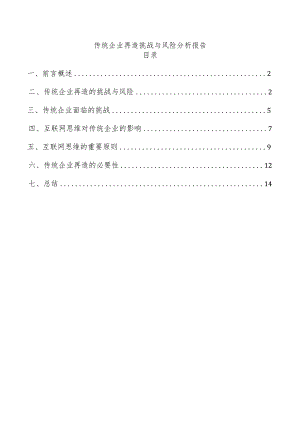 传统企业再造挑战与风险分析报告.docx