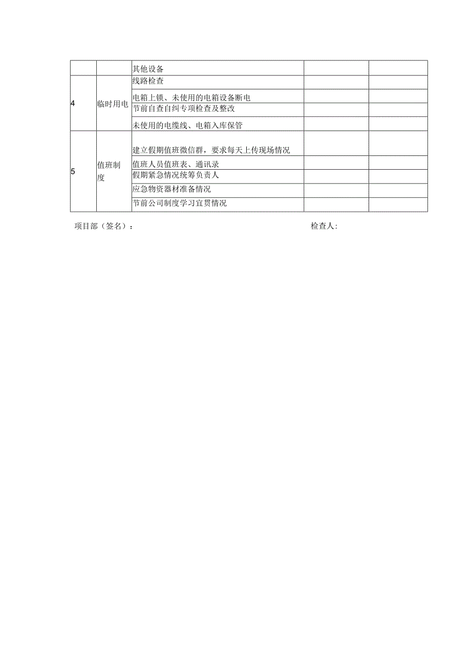 节前安全生产疫情防控检查及交底表.docx_第2页