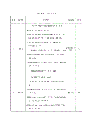 安全生产路面摊铺一般检查项目.docx