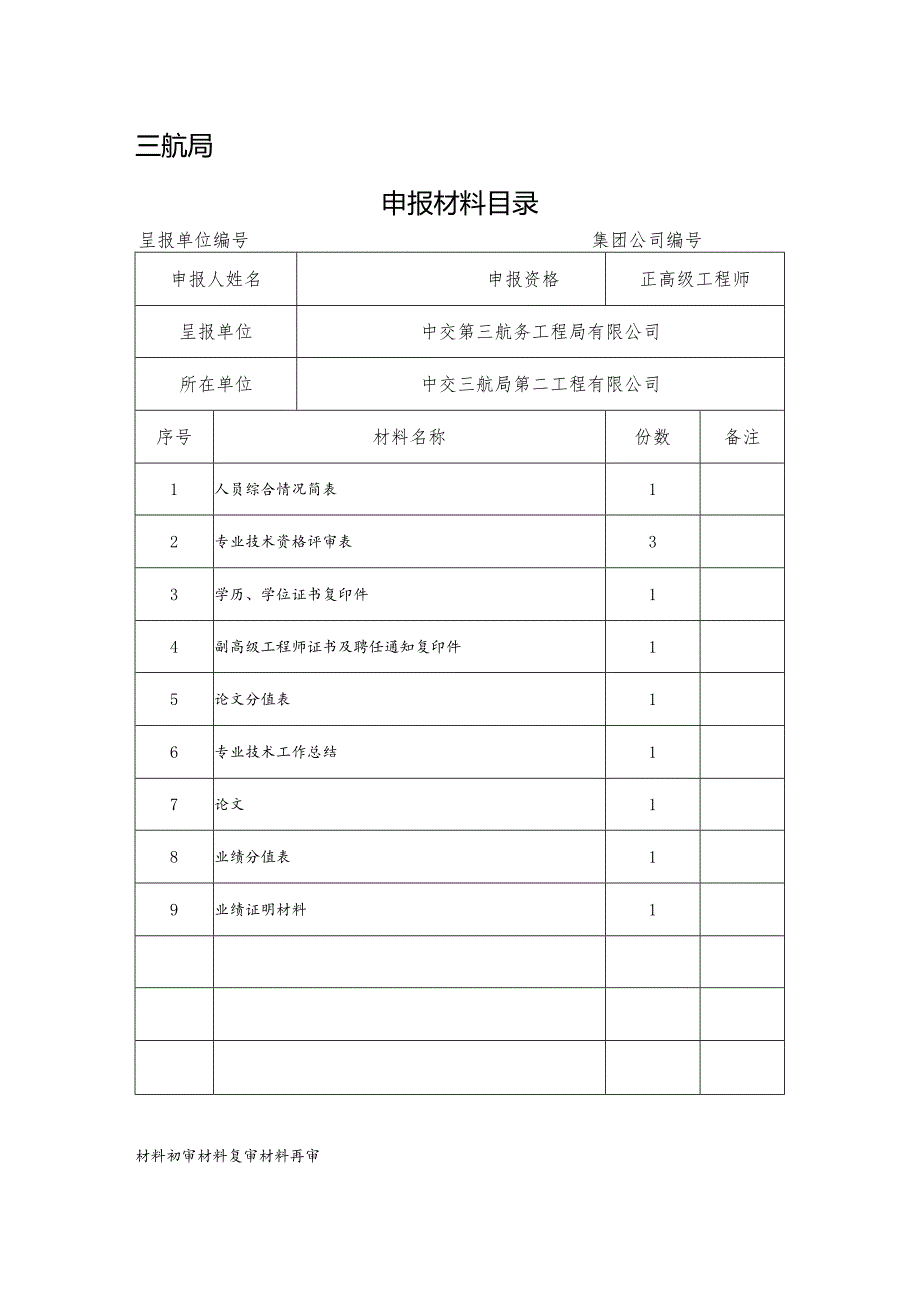 申报材料目录-正高级工程师.docx_第1页