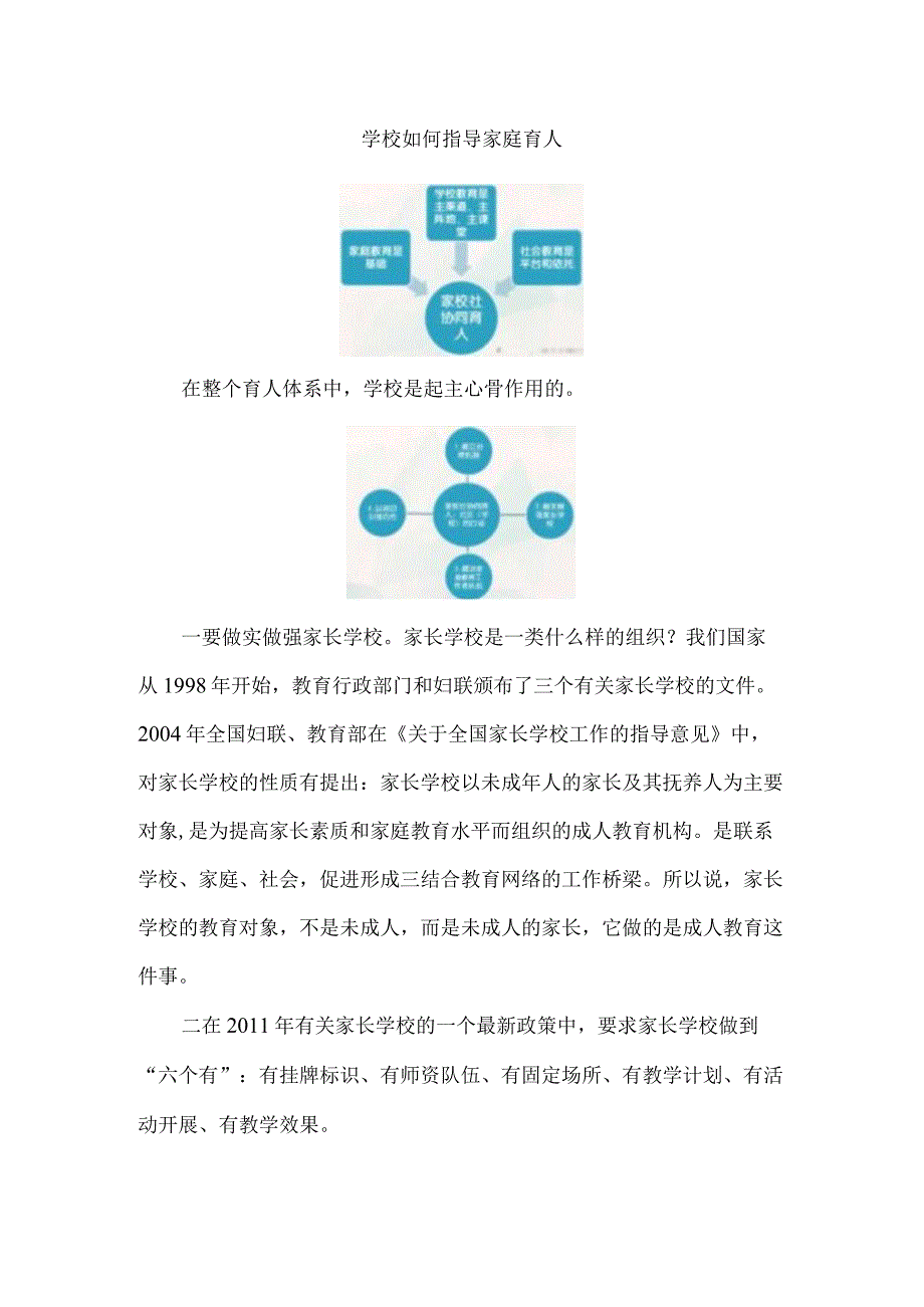 学校如何指导家庭育人.docx_第1页