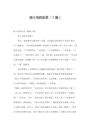 放小鸟的反思（3篇）.docx