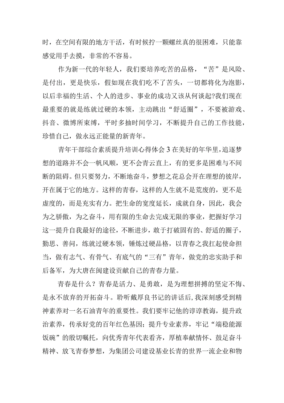 青年干部综合素质提升培训心得体会五篇.docx_第2页