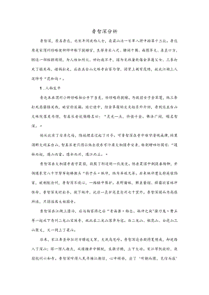 鲁智深人物分析报告书.docx