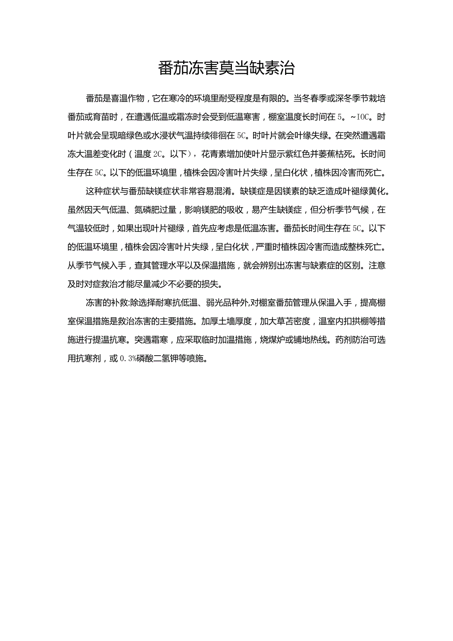 番茄冻害莫当缺素治.docx_第1页