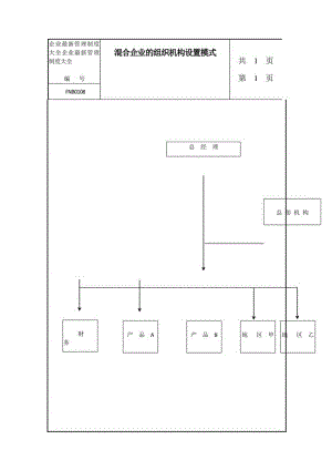 混合企业的组织机构设置模式.docx