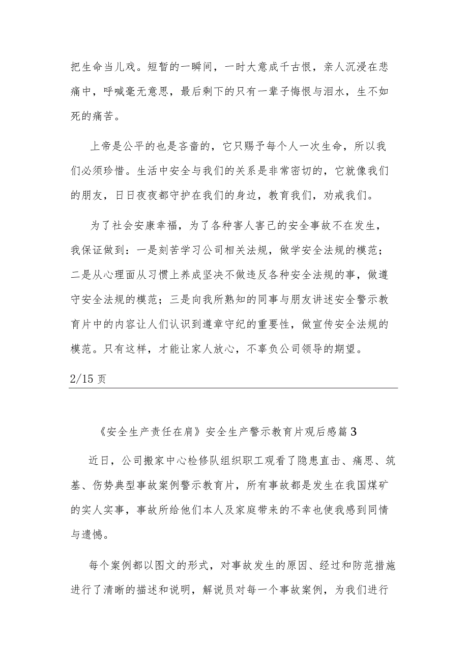 观看《安全生产责任在肩》安全生产警示教育片观后感多篇篇.docx_第3页