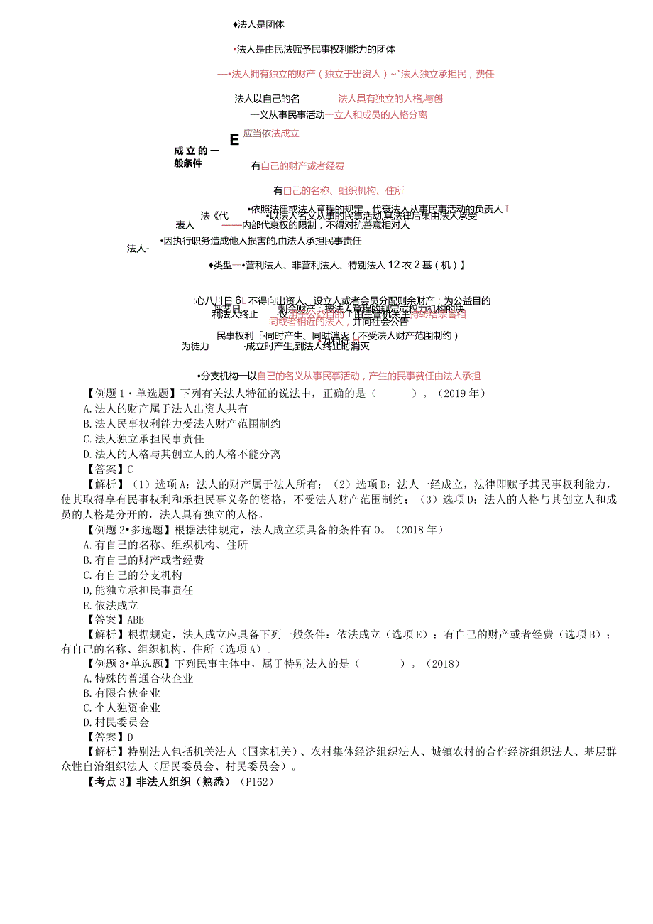 税务师考试-(法律)第33讲_法人、非法人组织、民事权利的分类、取得、保护.docx_第3页