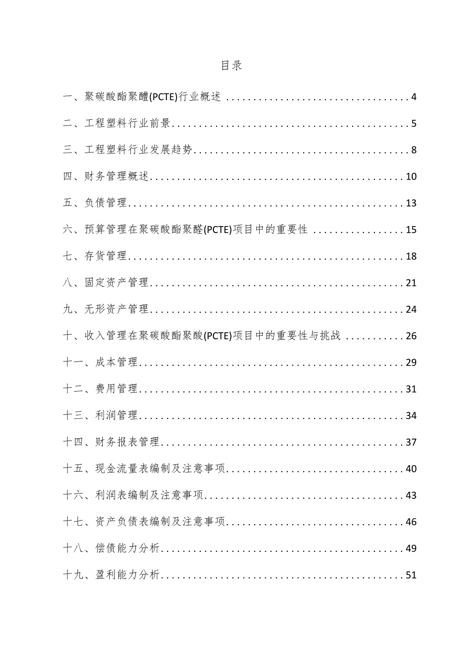 聚碳酸酯聚醚（PCTE）项目财务管理方案.docx_第3页