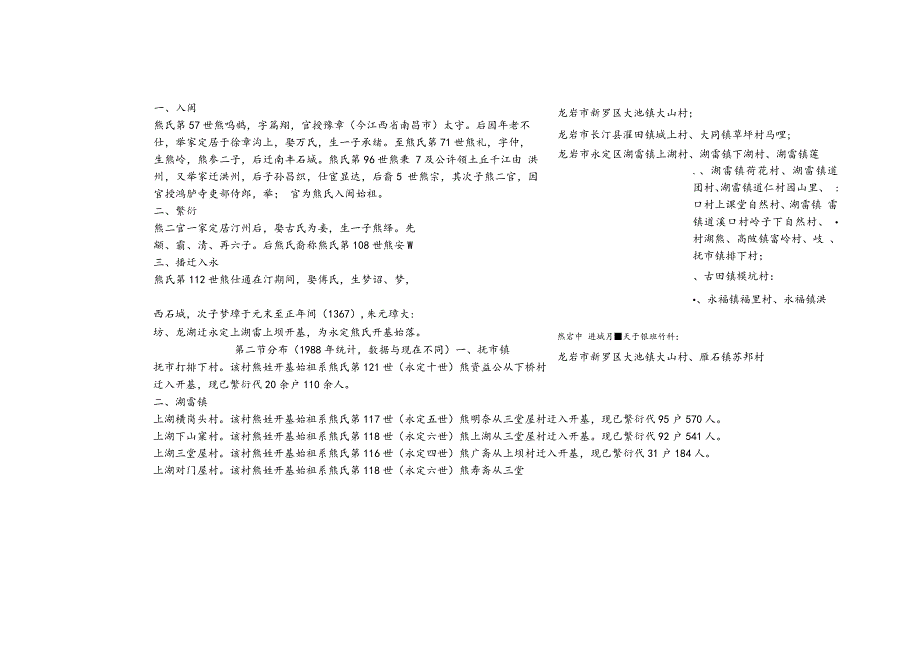 福建省熊氏源流及宗亲分布.docx_第3页