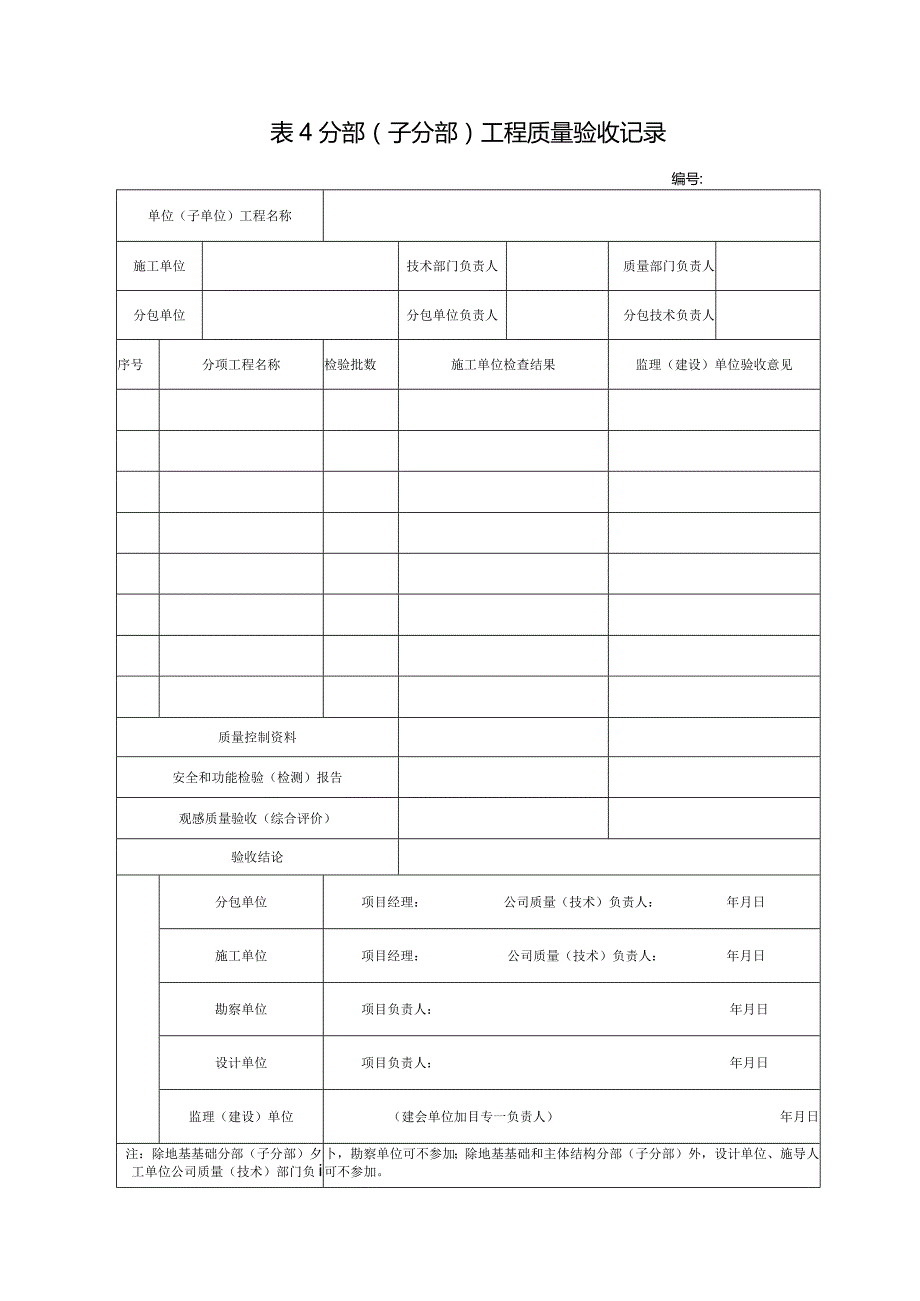 表4_________分部（子分部）工程质量记录表.docx_第1页