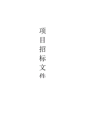 项目招标标书模板.docx