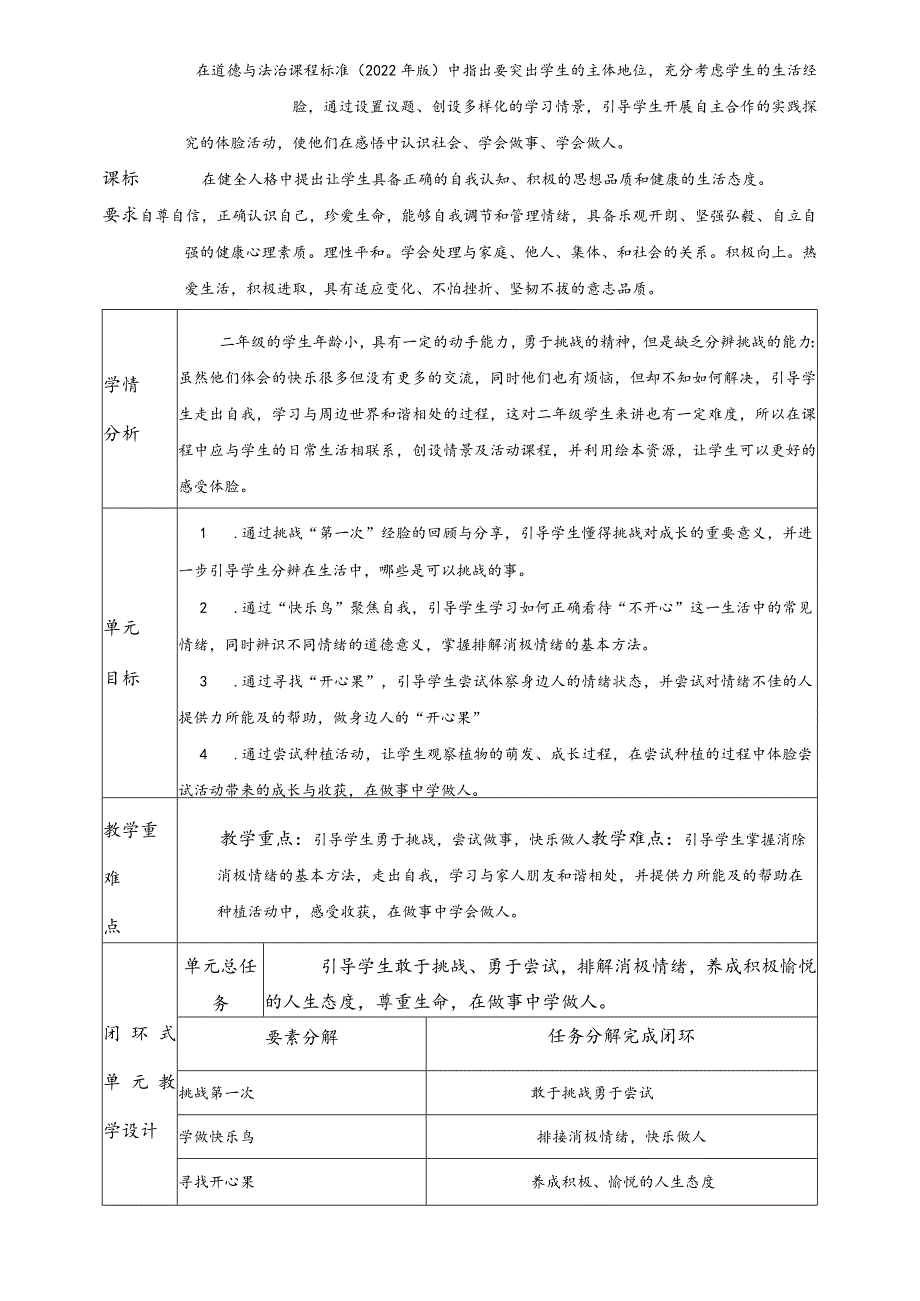 部编版道德与法治二年级下册第一单元备课.docx_第2页