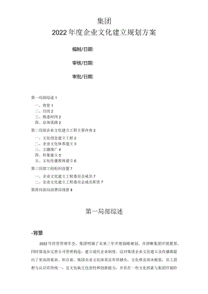 集团企业文化建设规划与方案.docx