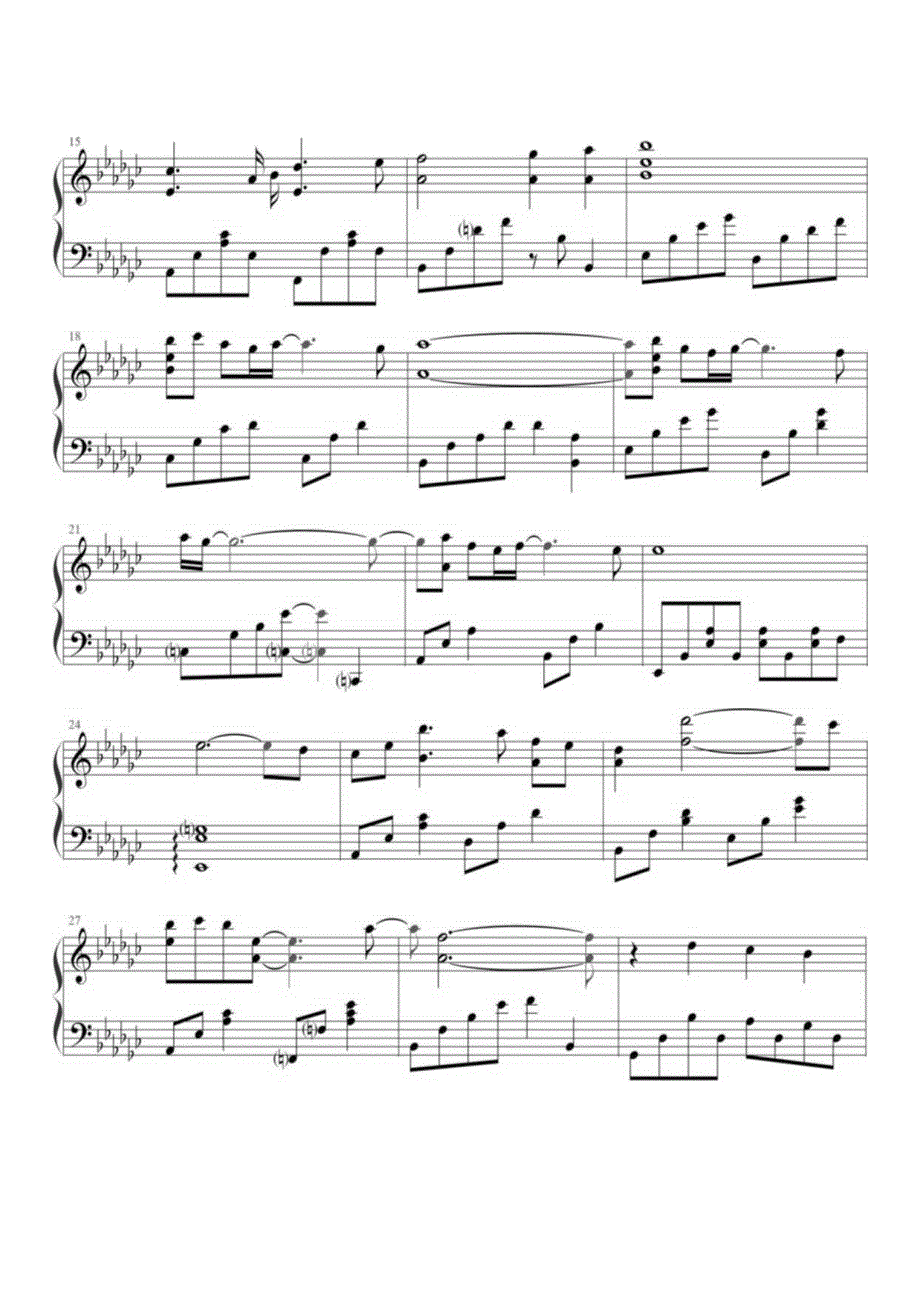 Dearfriend高清钢琴谱五线谱.docx_第2页