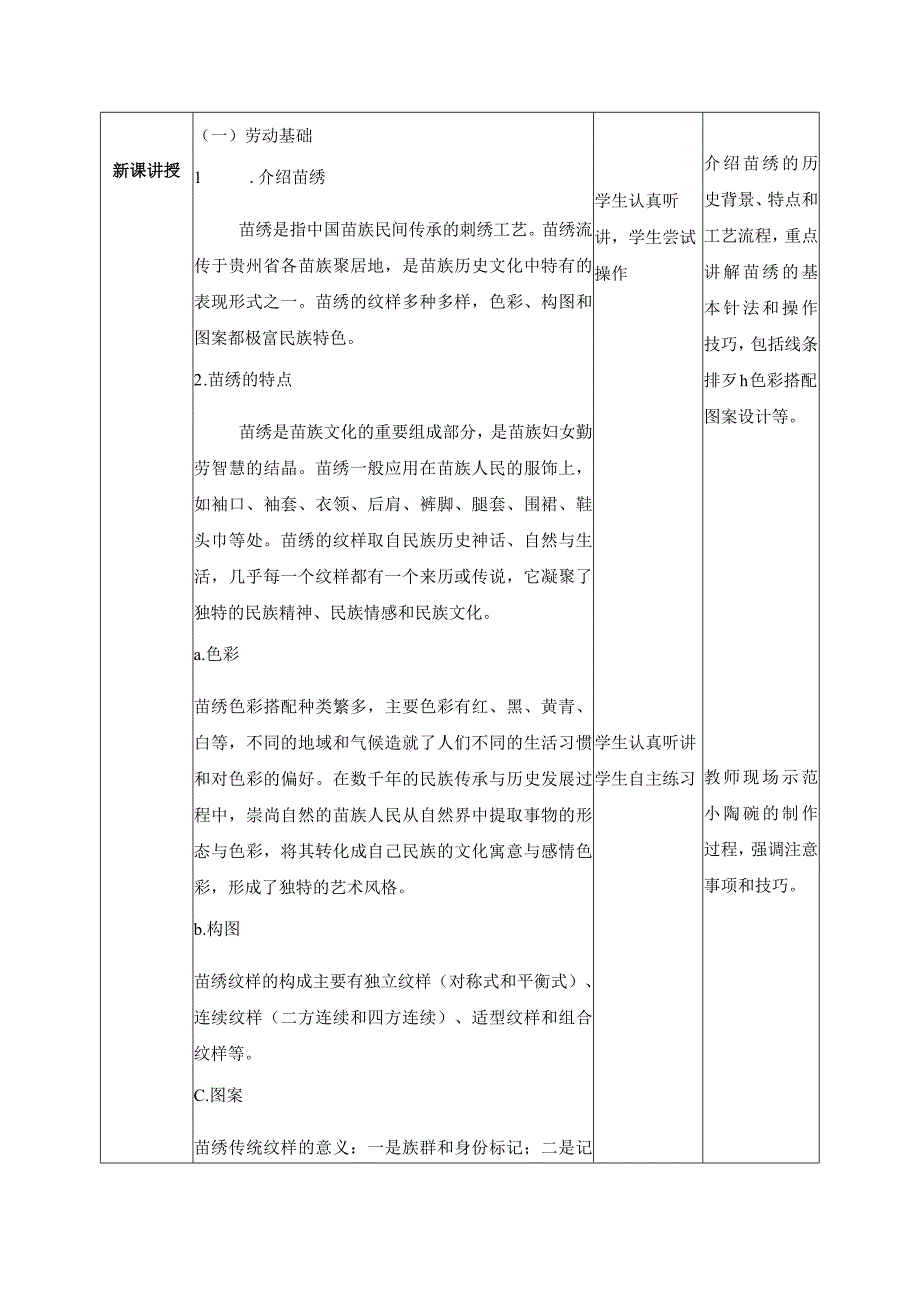 9-走进苗绣五年级劳动下册（人民版）.docx_第2页