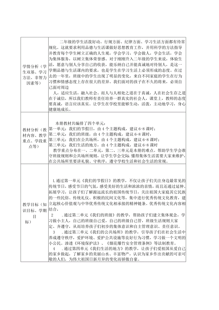 最新2019年部编人教版道德与法制二年级上下册全学年教案.docx_第1页