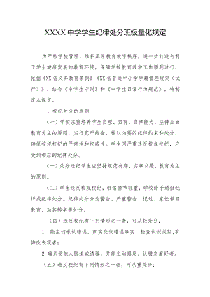 中学学生纪律处分班级量化规定.docx