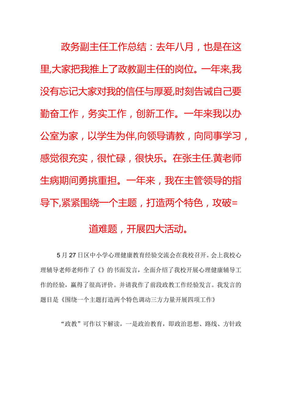 政务副主任工作总结.docx_第1页