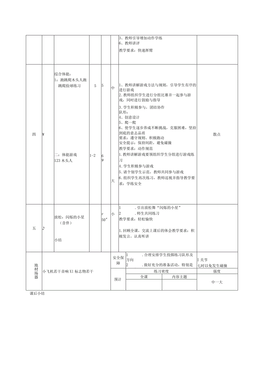 一年级体育下册《小沙包投掷》教学设计-人教版.docx_第2页