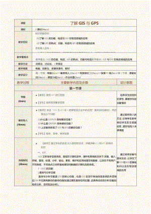 《现代物流管理基础》教案第17课了解GIS与GPS.docx