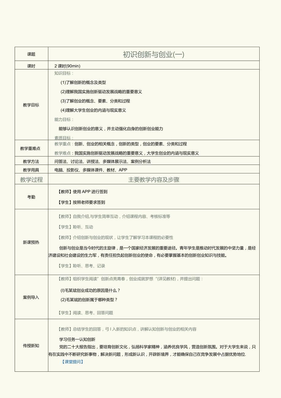 《大学生创新创业指导》教案第1课初识创新与创业（一）.docx_第2页