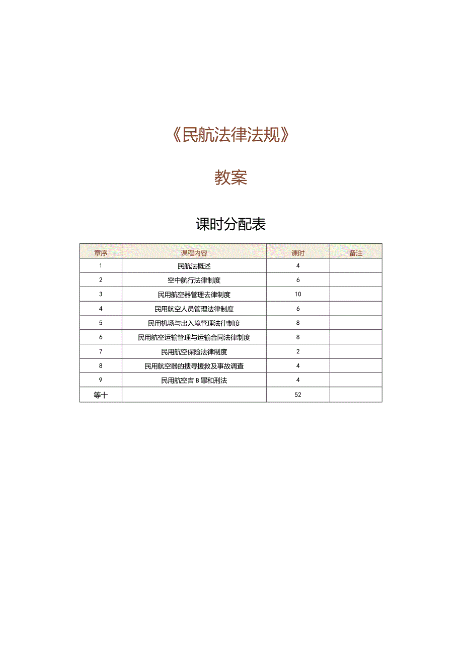 《民航法律法规》教案第1课认识民航法.docx_第1页