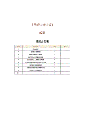 《民航法律法规》教案第1课认识民航法.docx