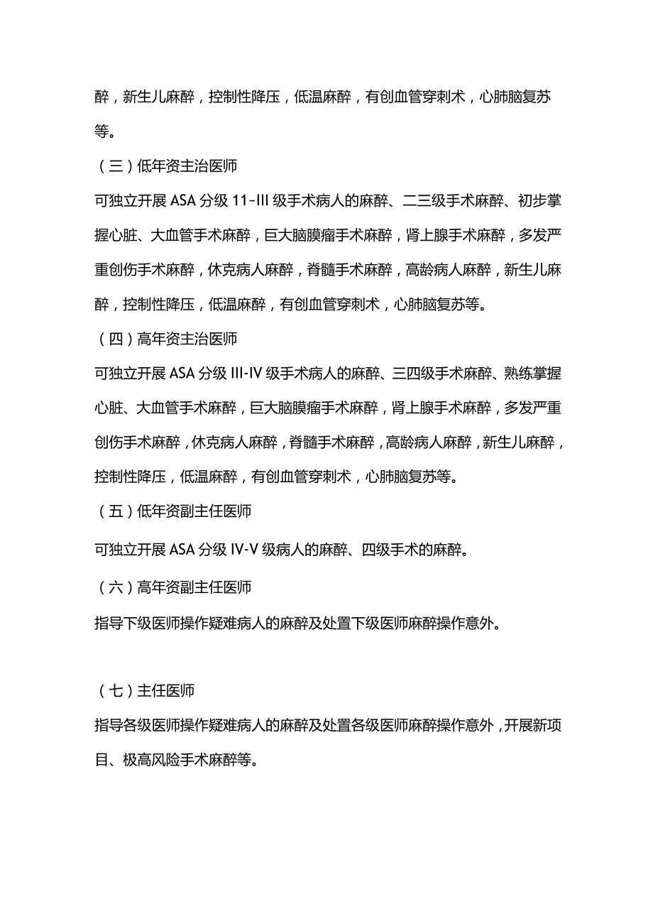 2024麻醉医师资格分级授权管理制度及分级授权程序.docx_第3页