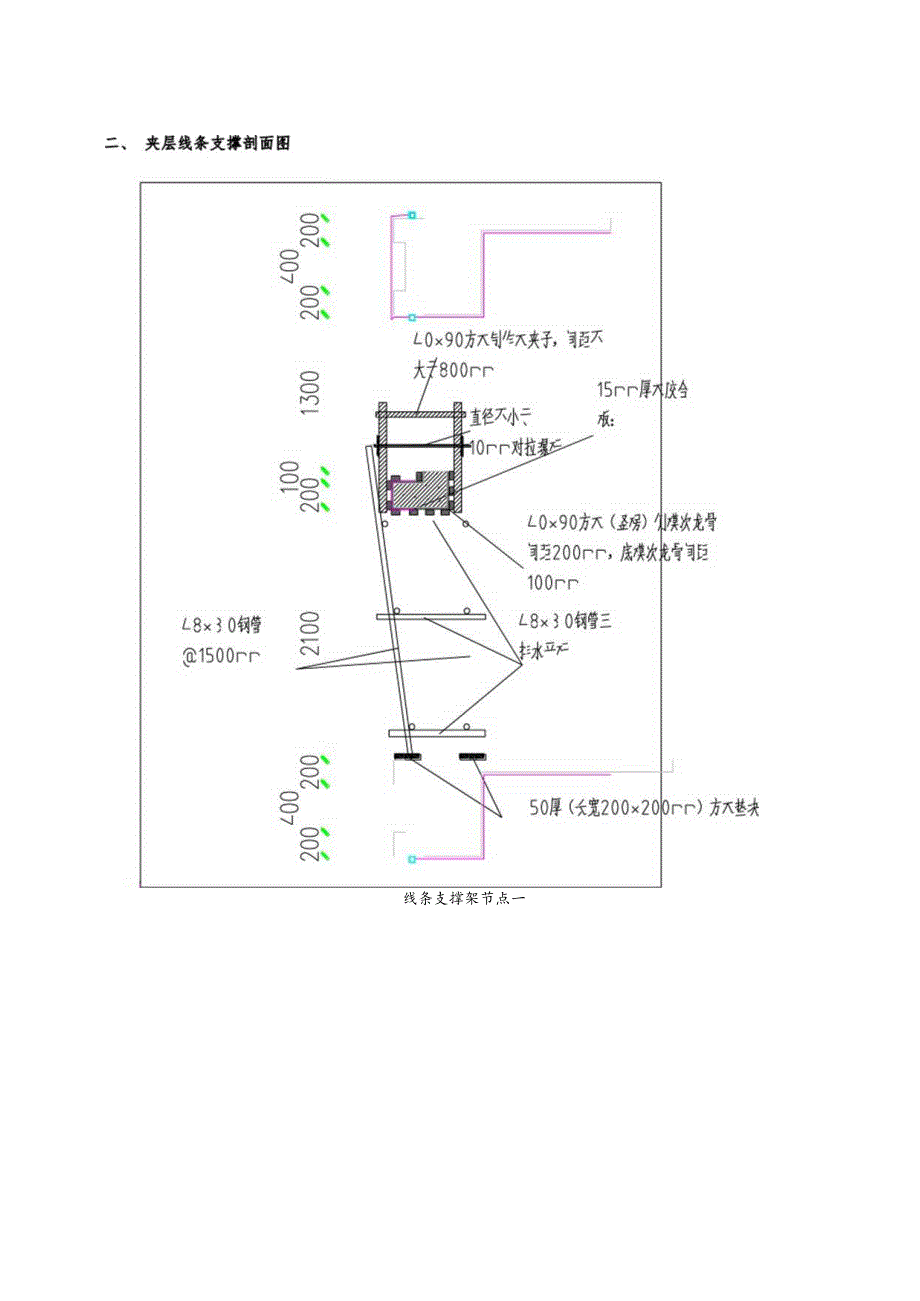 夹层线条模板及支撑架施工技术交底.docx_第2页