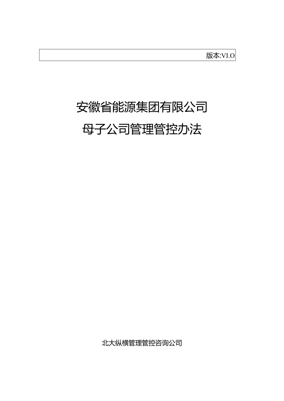 XX能源集团企业母子企业管理办法.docx_第1页