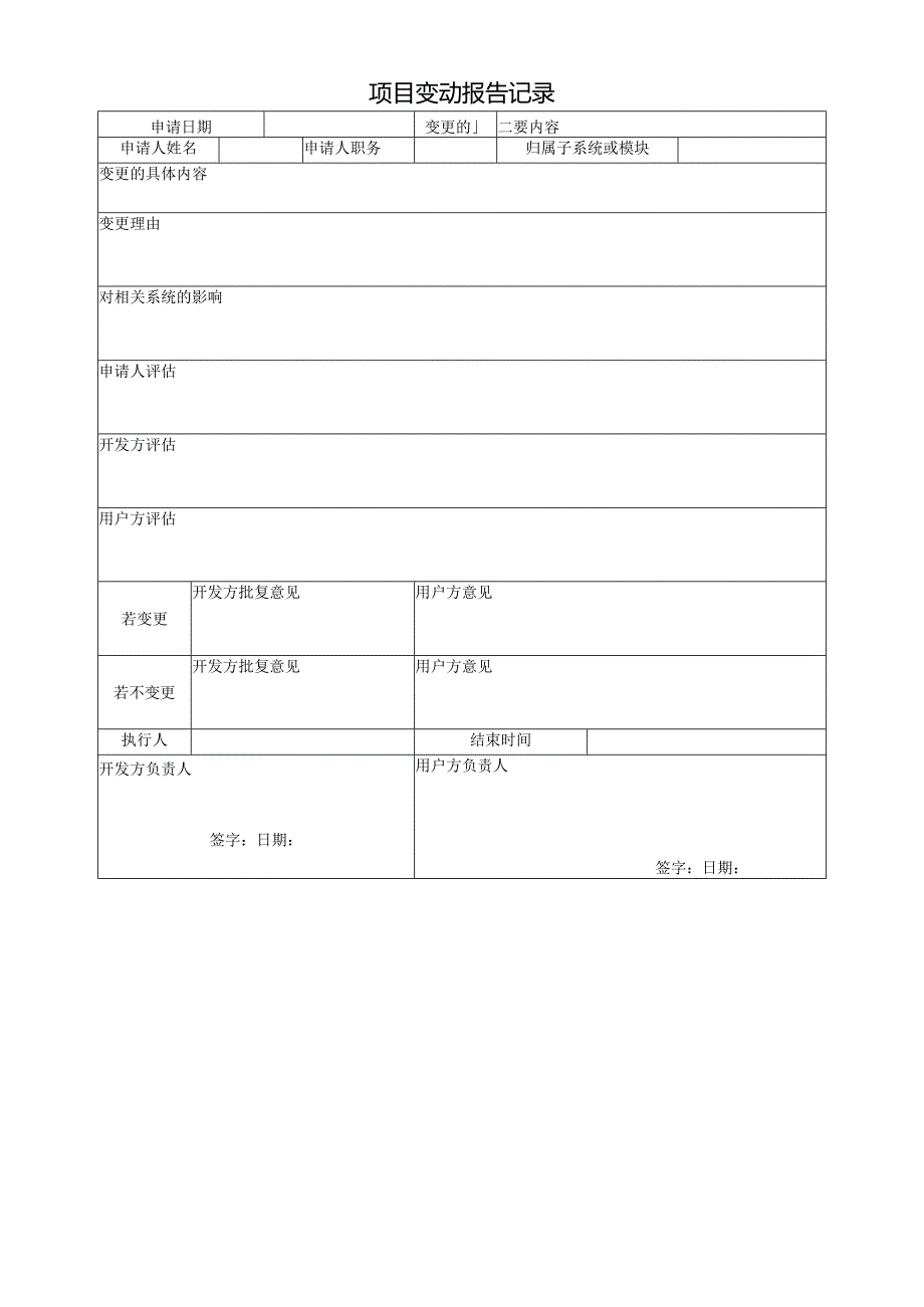 项目变动报告记录.docx_第1页