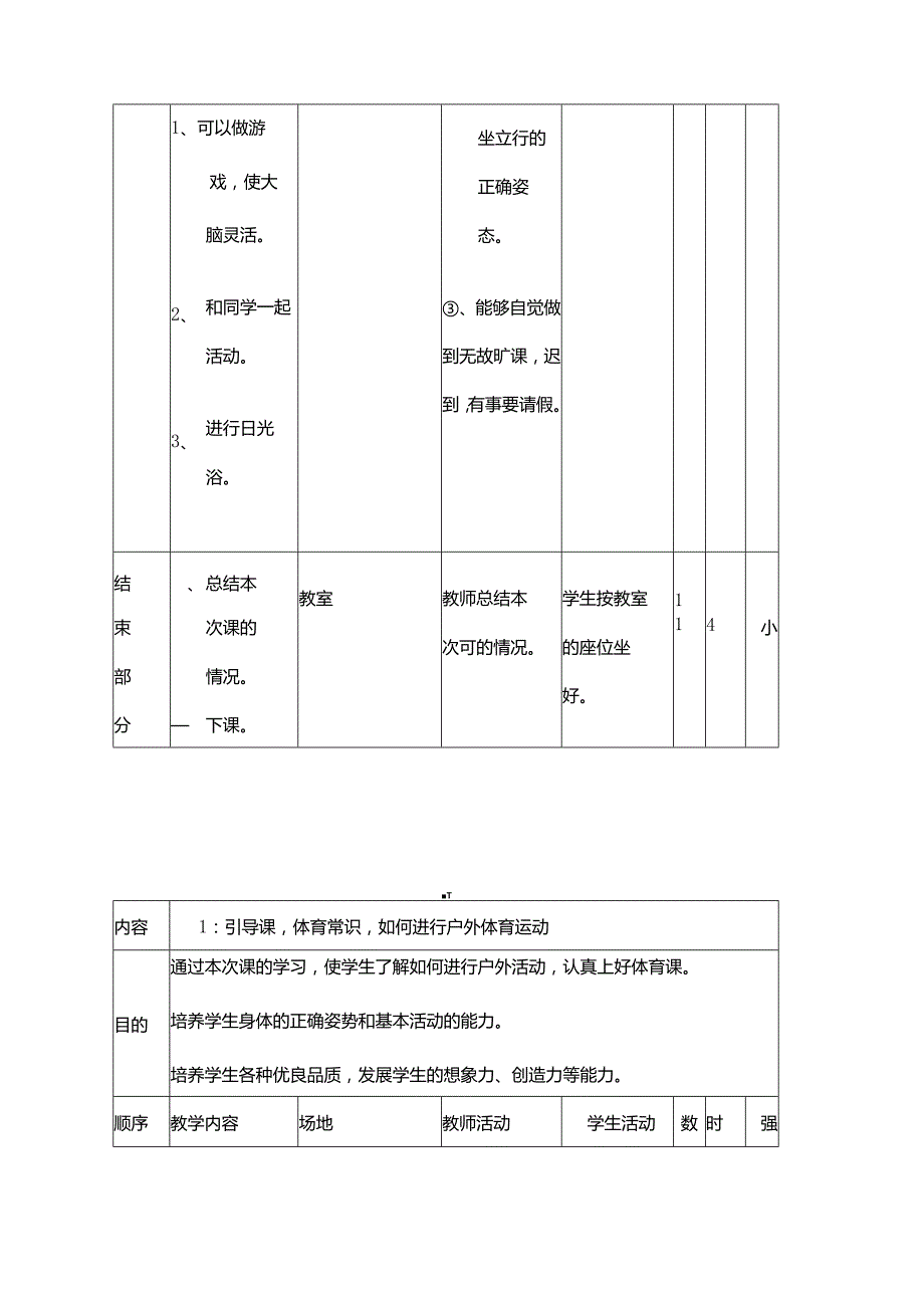 小学四年级下册体育教案全集.docx_第3页