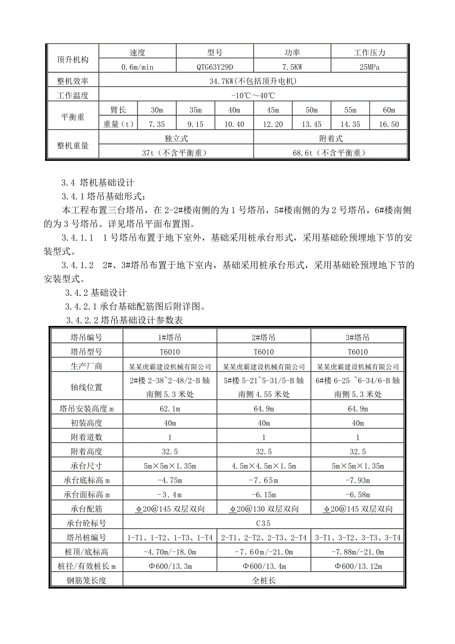 浙江某公租房项目高层框剪结构住宅楼塔吊专项施工方案.doc_第3页