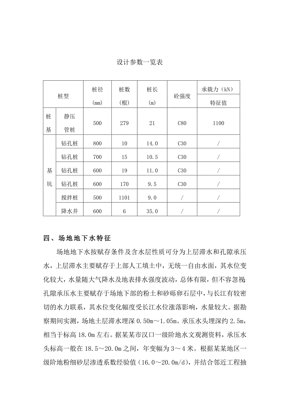 湖北某框剪结构办公楼深基坑及预应力管桩施工组织设计.doc_第3页