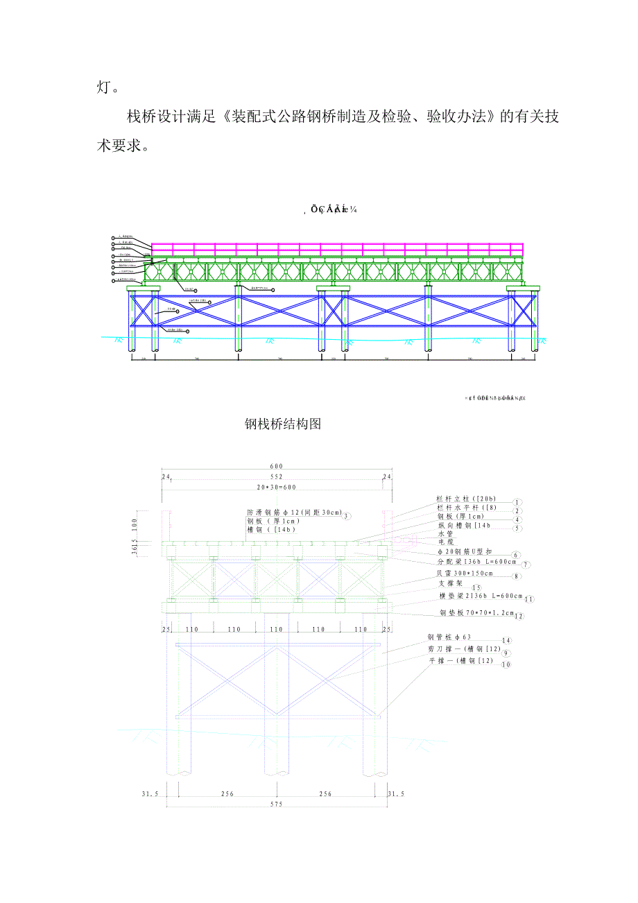 福建某高速公路合同段钢栈桥施工方案(钢管桩施工、附示意图).doc_第3页