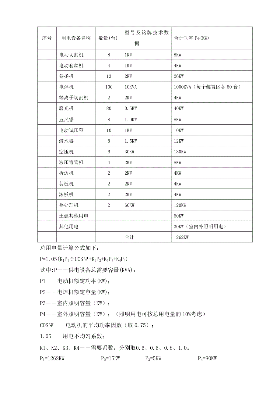 福建某石油化工改造项目施工临时用电专项方案.doc_第3页