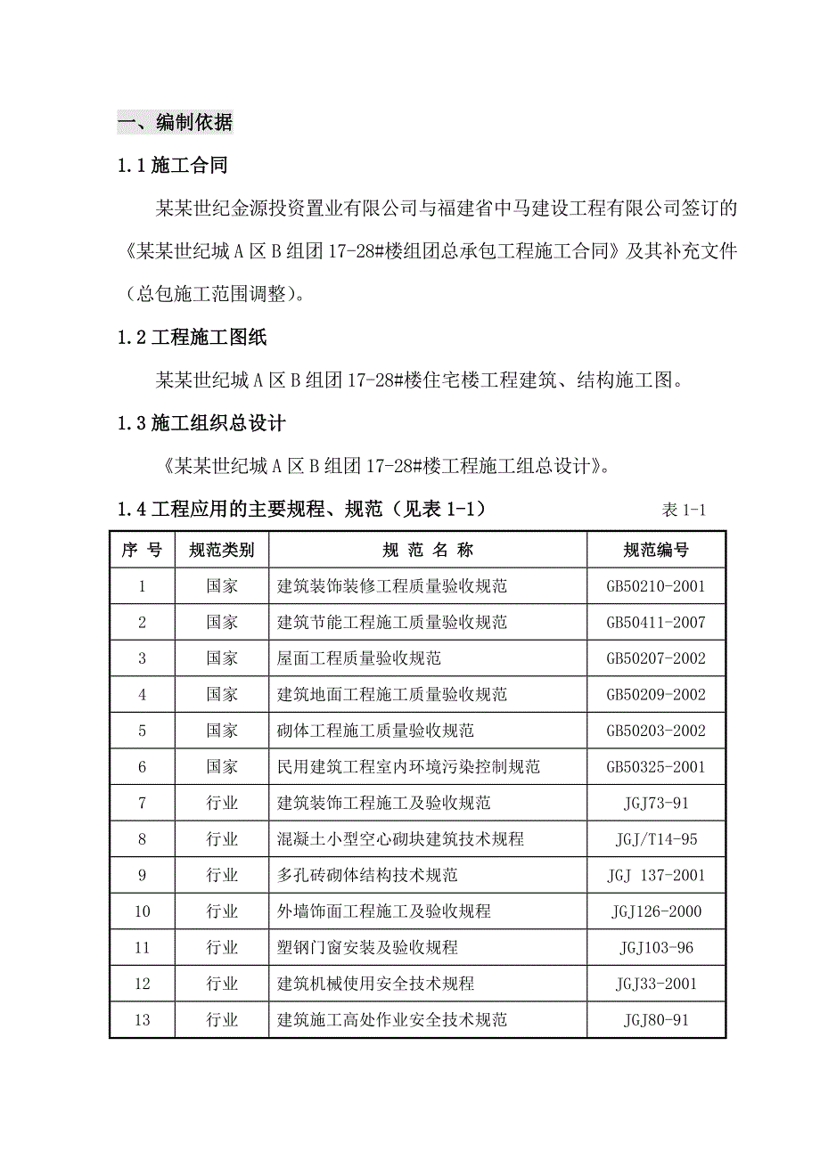 住宅楼装饰装修专项施工方案#重庆#节能工程.doc_第1页