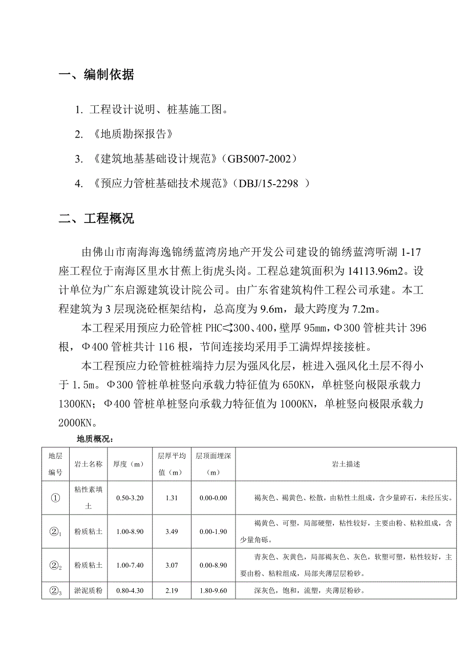 住宅楼桩基础施工方案.doc_第1页