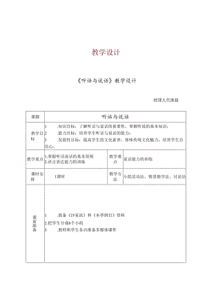 1.4听话与说话.docx