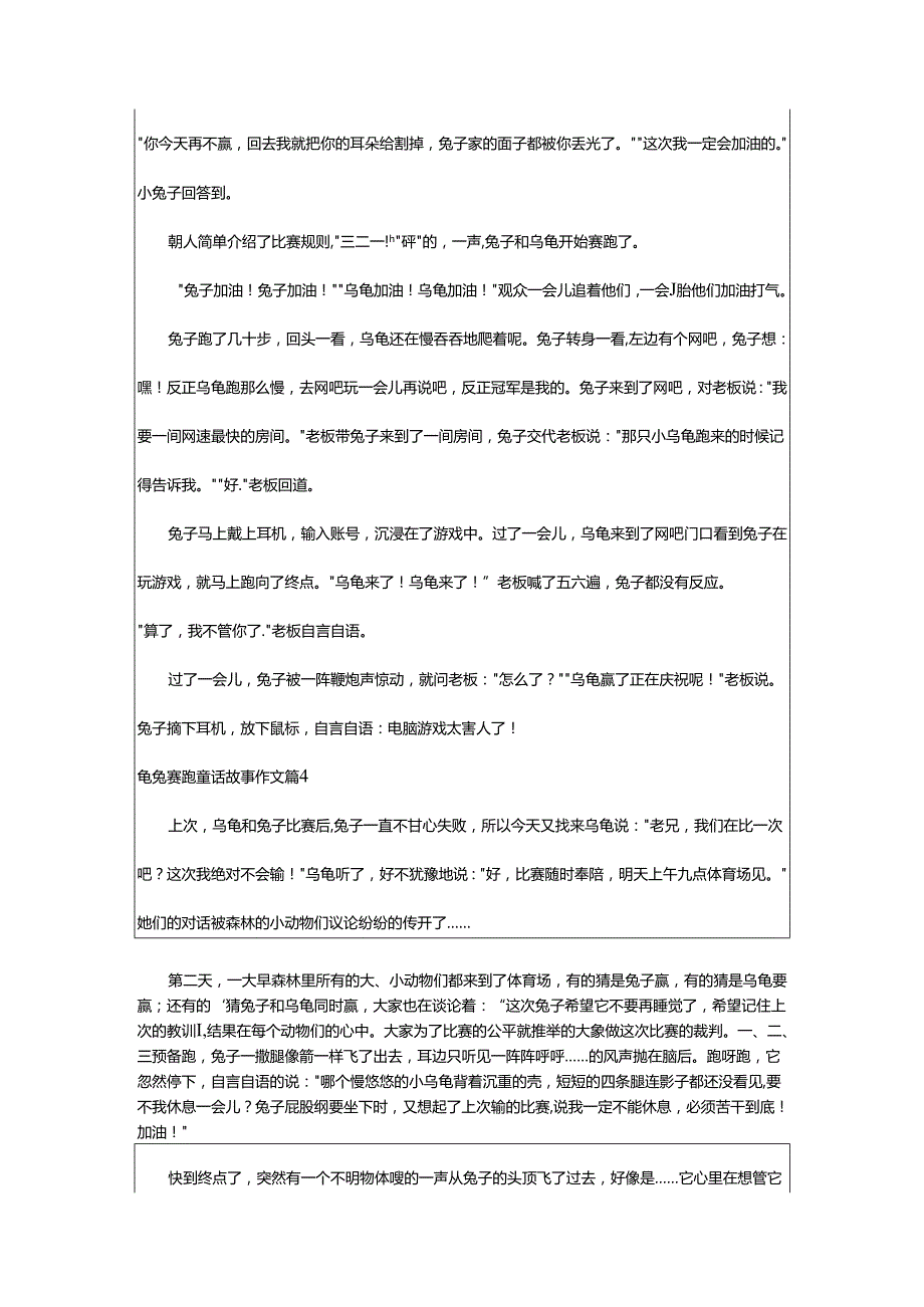 2024年龟兔赛跑童话故事作文.docx_第3页